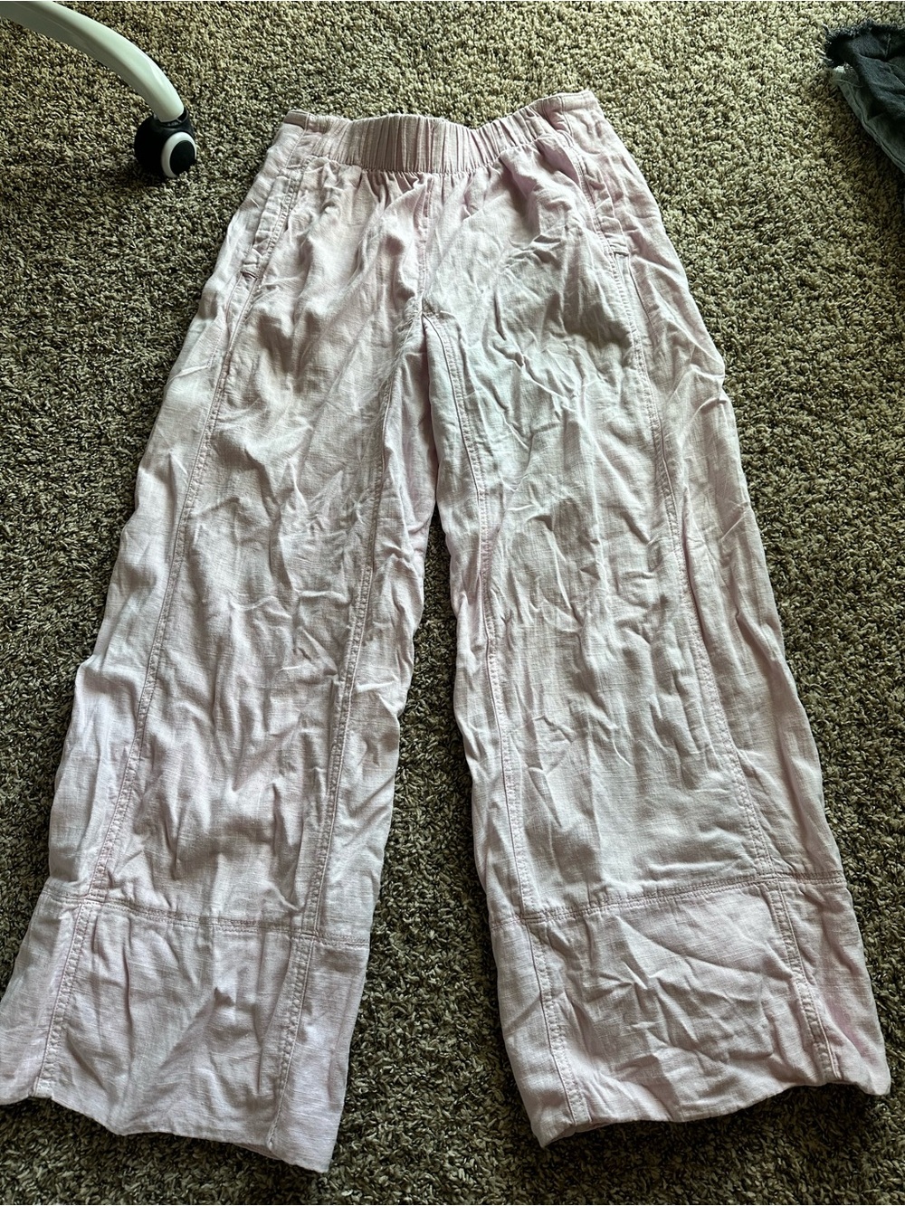 Free People Light Pink Wide Leg Pants